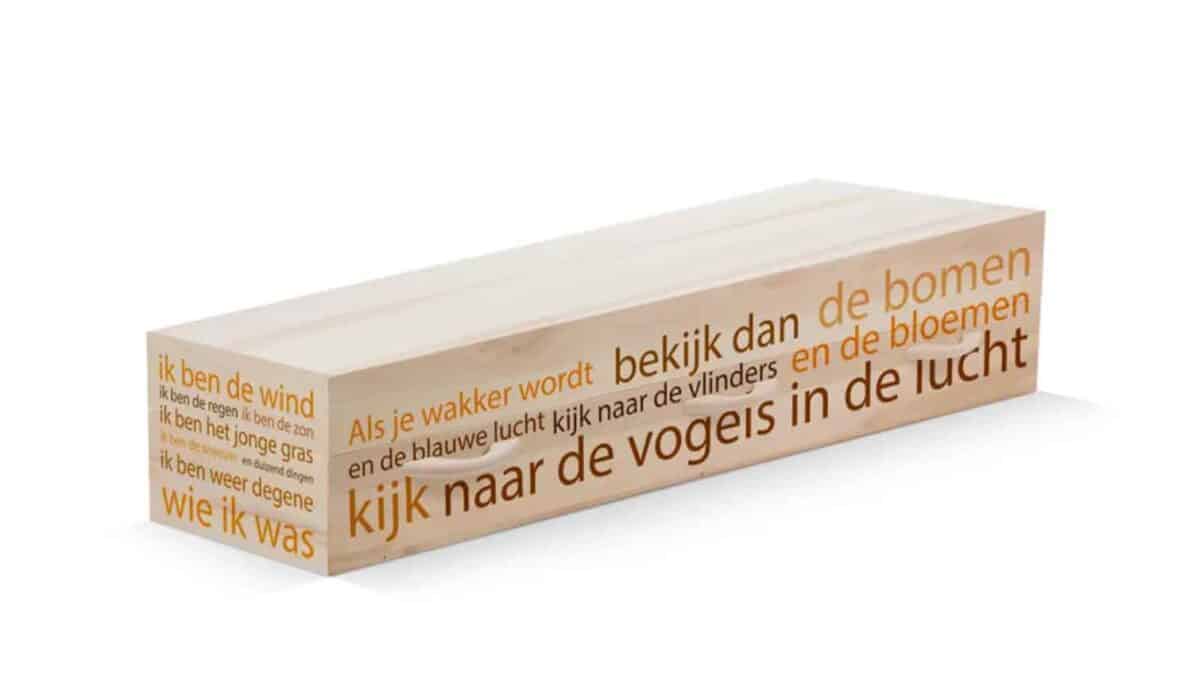Jouw kist bedrukt met jouw eigen ontwerp