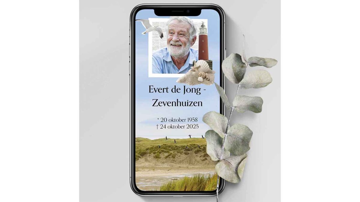 De virtuele rouwkaart